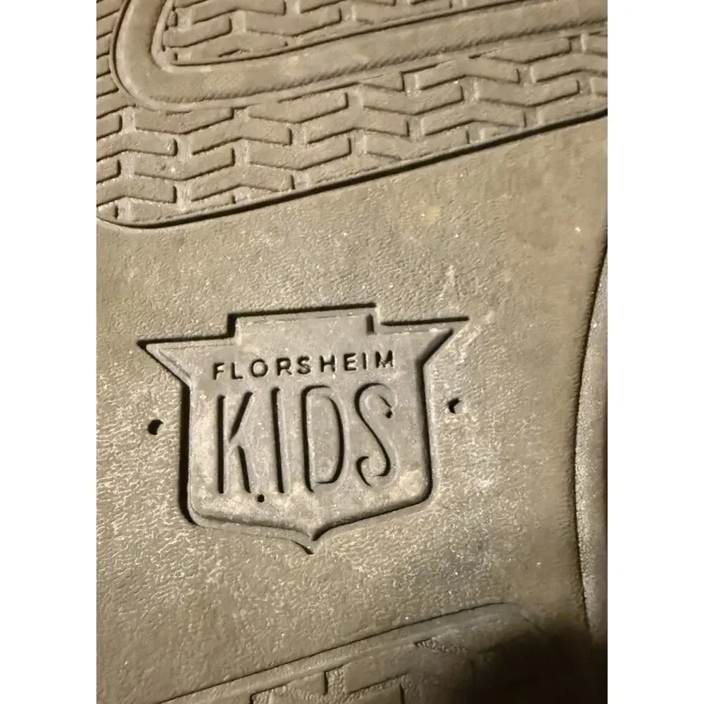 Florsheim Boys Chestnut Brown Leather Slip-On Loafers